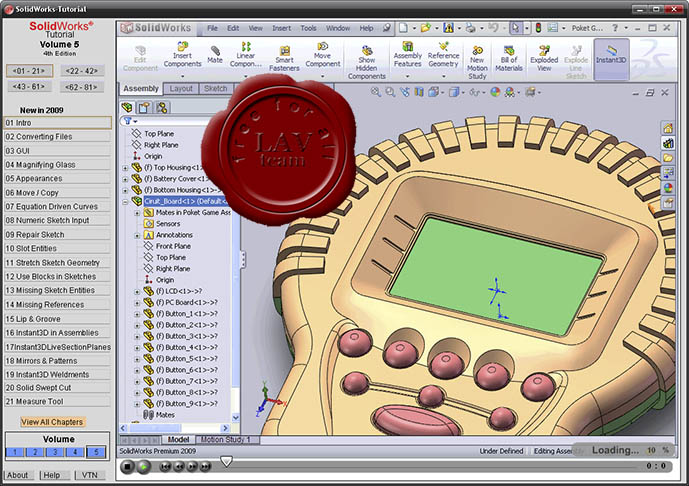 VTN SolidWorks Video Tutorials 4-th edition: Volumes 1, 2, 3, 4, 5