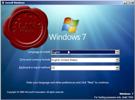 Windows 7 M1 build 7000 x86 BETA