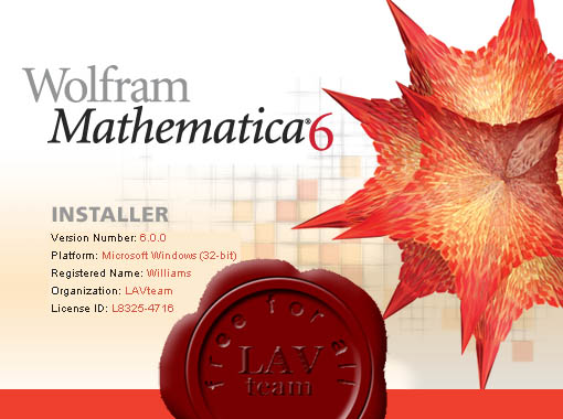 Wolfram Mathematica v6.0.0